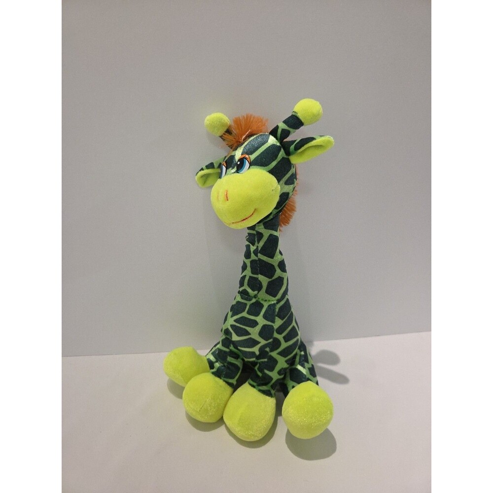 Circus Circus Casino Las Vegas Giraffe 13" Green Brown Plush Stuffed Animal